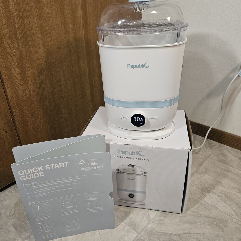 Papablic Baby Bottle Electric Steam Sterilizer and Dryer Pro Model papablic51